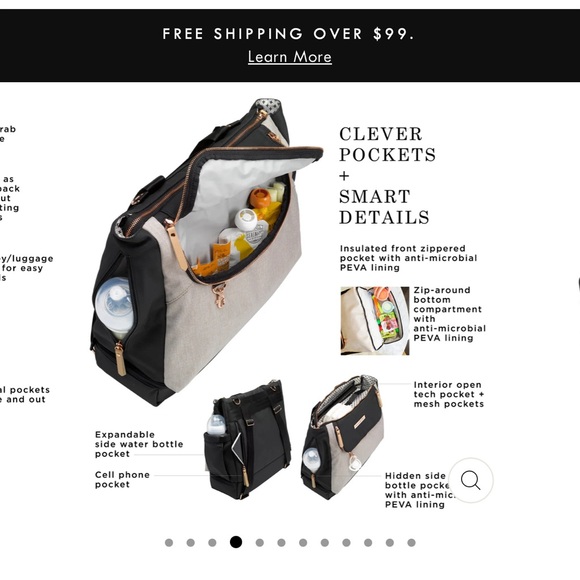 petunia pickle bottom diaper bag *BRAND NEW* - Picture 4 of 11